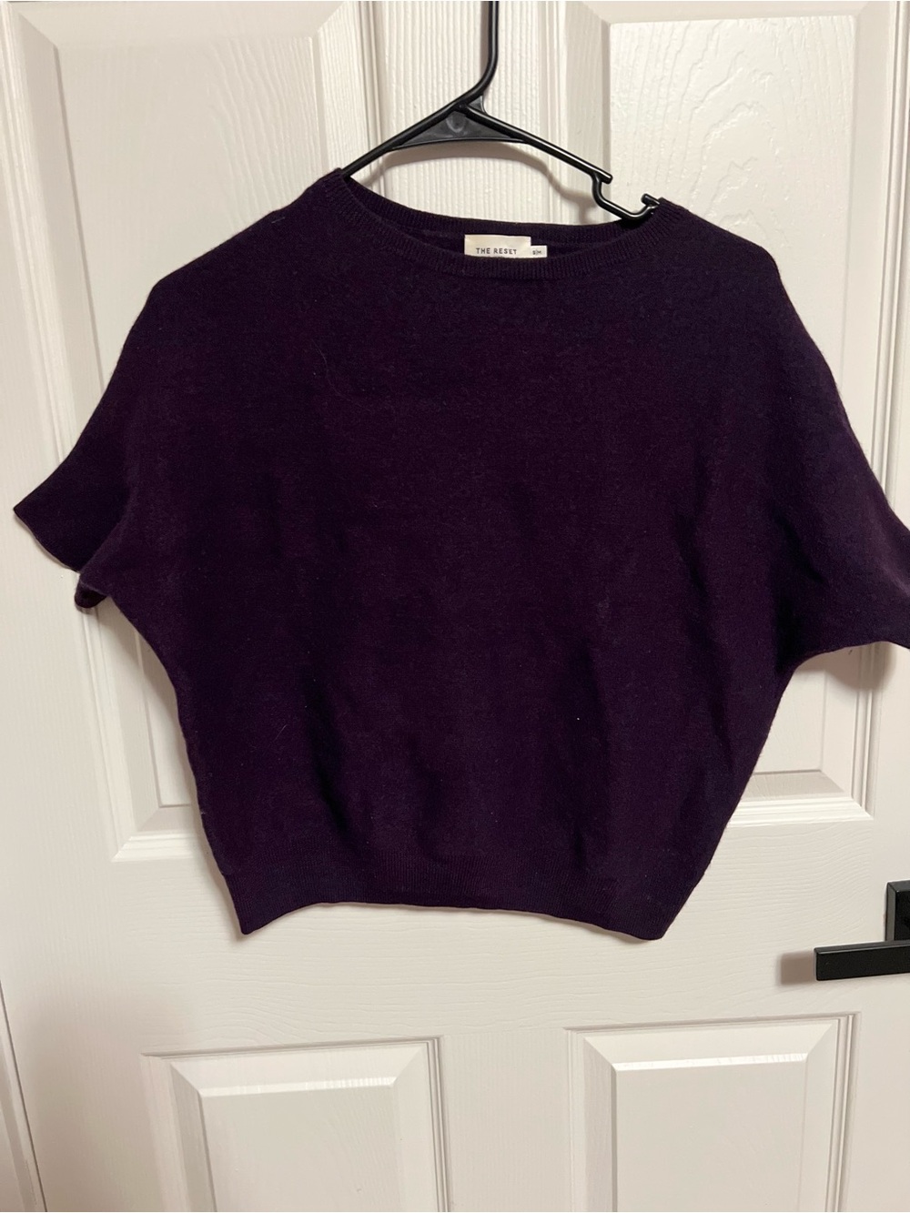 R Label The Reset Essential Pullover wool purple